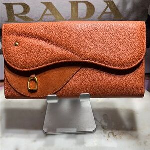 GUCCI AuthenticLong Wallet Card Coin Bill Case Purse Horsebit Leather Clutch EUC